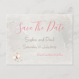 Pastel Butterfets Design Save the Date Postkarten