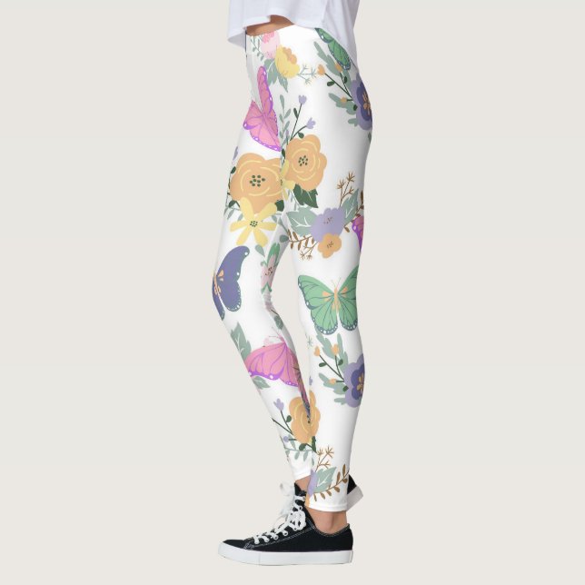 Pastel Butterflies Leggings (Links)