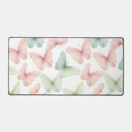 Pastel Butterfly Desk Mat Schreibtischunterlage