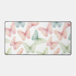 Pastel Butterfly Desk Mat Schreibtischunterlage