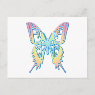 Pastel Butterfly Postkarte