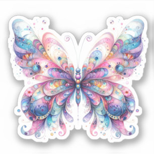 Pastel Butterfly Stickers Aufkleber