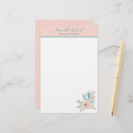 Pastel Cactus Personal Briefpapier