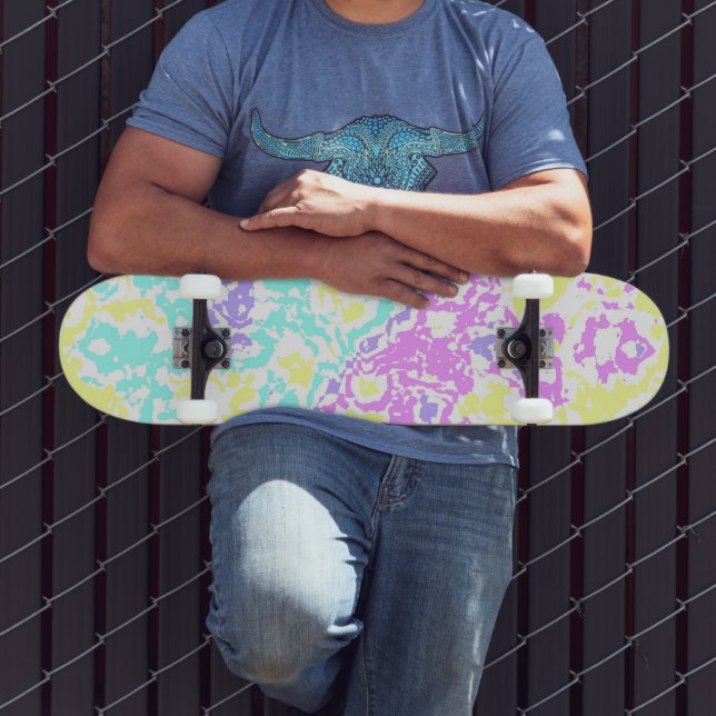 Pastel-Camouflage Skateboard (Außenbereich 3)