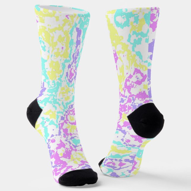 Pastel-Camouflage-Socken Socken (Gewinkelt)