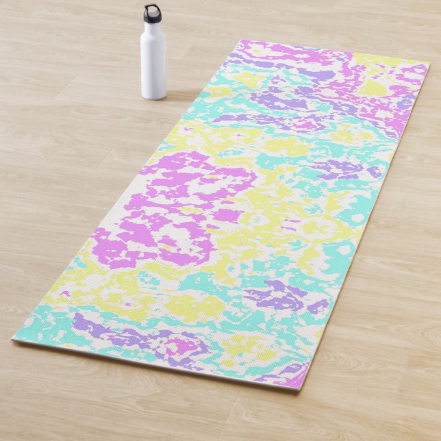 Pastel-Camouflage Yogamatte (Beispiel)
