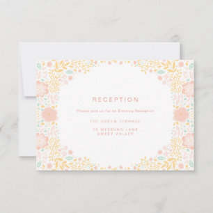 Pastel Candy Floral Wedding Card Einladung