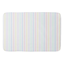 Pastel Candy Stripe Badematte