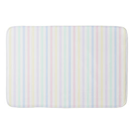 Pastel Candy Stripe Badematte