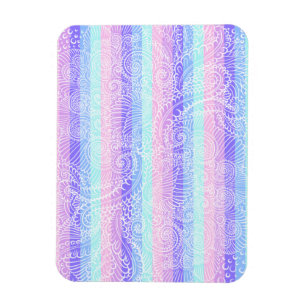 Pastel Candy Wirbel Streifenfantasiemuster Magnet