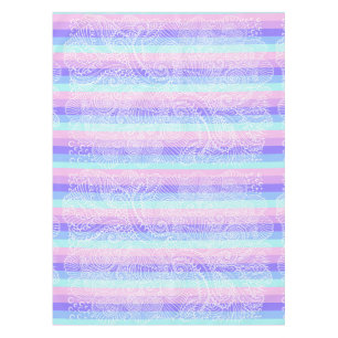 Pastel Candy Wirbel Streifenfantasiemuster Tischdecke