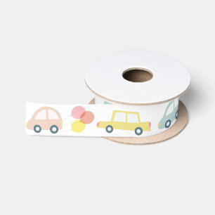 Pastel Car Parade Ballon Satinband