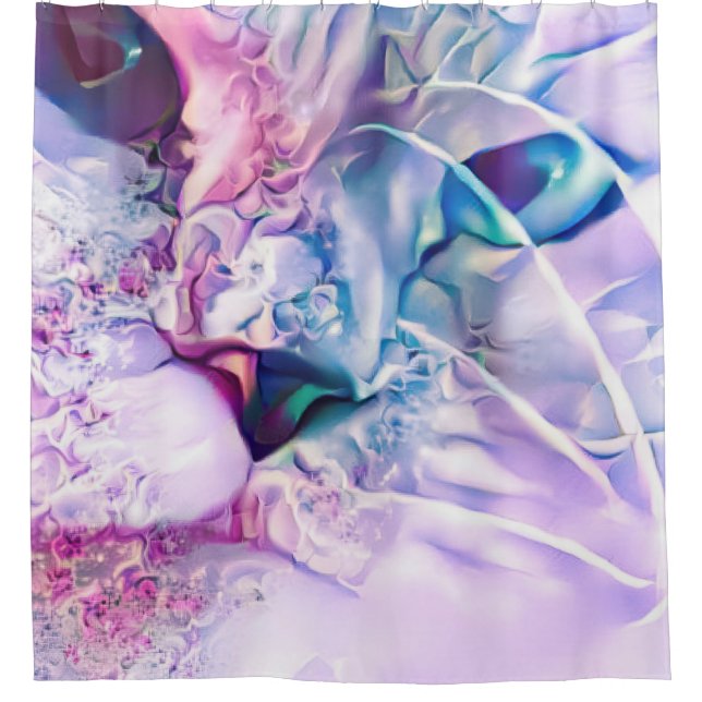 Pastel Cat Dreamscape Duschvorhang (Vorderseite)