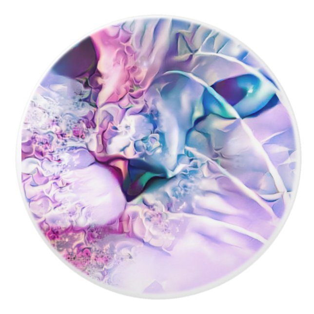 Pastel Cat Dreamscape Keramikknauf (Vorderseite)