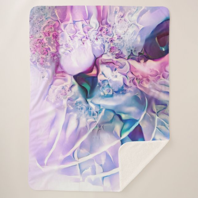 Pastel Cat Dreamscape Sherpadecke (Vorderseite)