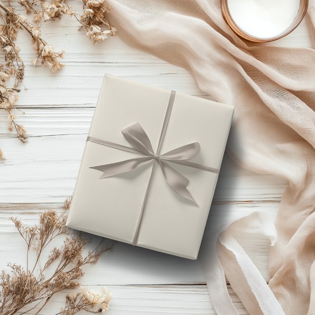 Pastel Champagne Solid Color | Classic | elegant Geschenkpapier (Von Creator hochgeladen)