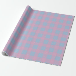 Pastel Checkered Gingham Geschenkpapier