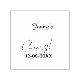 Pastel cheers 30th birthday purple elegant name da permastempel