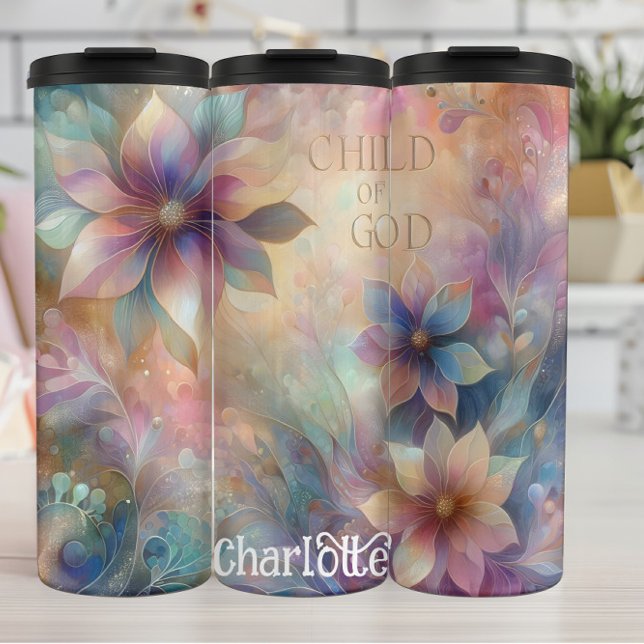 Pastel Child: Blumengöttliche Gottheit Thermosbecher (Von Creator hochgeladen)