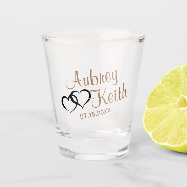 Pastel Chocolate Brown Schnapsglas (Vorderseite)