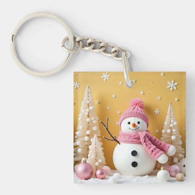 Pastel Christmas - Acrylic Keychain Schlüsselanhänger (Vorderseite)