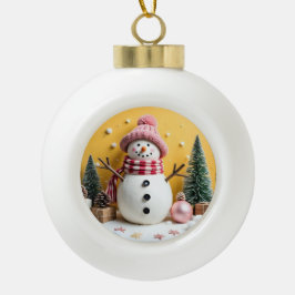 Pastel Christmas - Ceramic Ornament 
