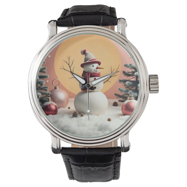 Pastel Christmas - eWatch Watch Armbanduhr (Vorderseite)