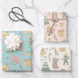 Pastel Christmas Geschenk Wrap Geschenkpapier Set<br><div class="desc">Fügen Sie Ihren Geschenken eine einmalige Touch mit dieser pastellfarbenen Weihnachtsgeschenkpackung hinzu - 3 verschiedene Farbvarianten.</div>