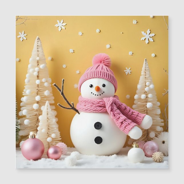Pastel Christmas - Magnetic Card  Magnetkarte (Vorderseite)