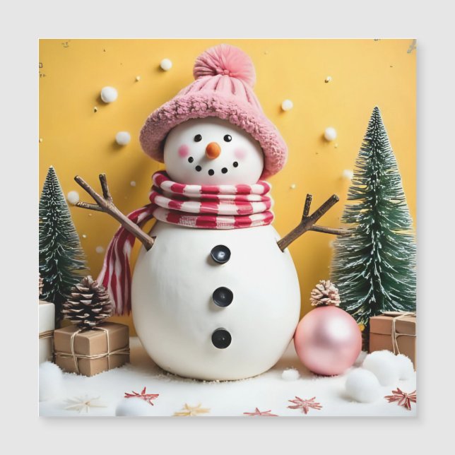 Pastel Christmas - Magnetic Card Magnetkarte (Vorderseite)