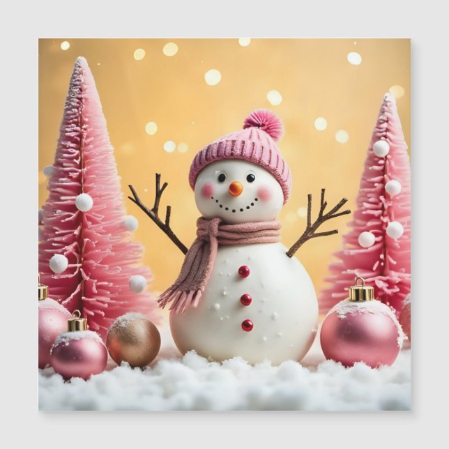 Pastel Christmas - Magnetic Card  Magnetkarte (Vorderseite)