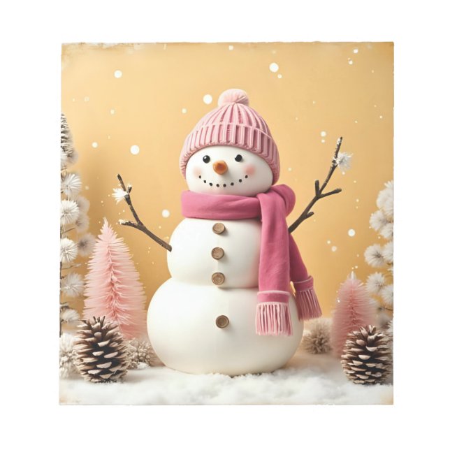 Pastel Christmas - Note Pad Notizblock (Vorderseite)