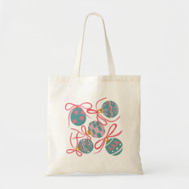 Pastel Christmas Ornaments Tote Bag Tragetasche
