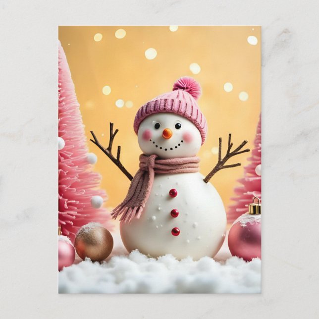 Pastel Christmas - PostCard  Postkarte (Vorderseite)