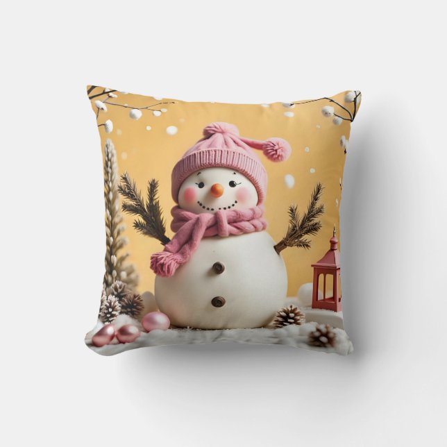Pastel Christmas - Throw Pillow  Kissen (Vorderseite)