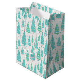 Pastel Christmas Tree Forest Mittlere Geschenktüte