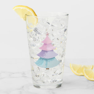 Pastel Christmas Tree Glas