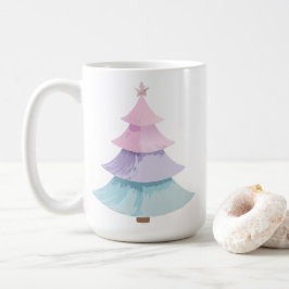 Pastel Christmas Tree Kaffeetasse