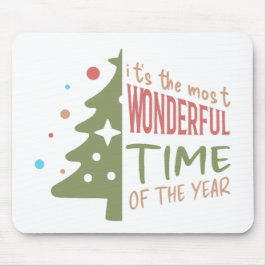 Pastel Christmas Tree Mousepad