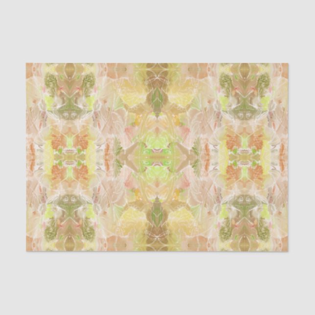 Pastel Citrus Aquarell Designer Druckmuster Seidenpapier (Vorderseite)