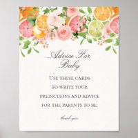 Pastel Citrus Floral Kleine Süsse Beratung für Bab