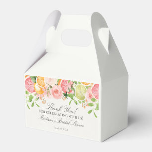 Pastel Citrus Floral Main Squeeze Brautparty Geschenkschachtel