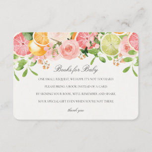 Pastel Citrus Floral Süsse Books for Baby Insert