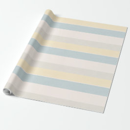 Pastel Coastal Stripe Boutique Gift Wrap Geschenkpapier