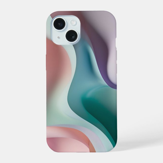 📱 "Pastel Color Design" 🌸 🎨 iPhone 15 Hülle (Rückseite)