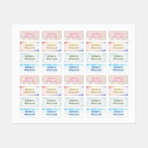 Pastel Color Personalisiert Name School Kids' Labe