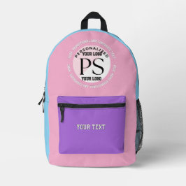 PASTEL COLOR, PROMOTIONAL AND CORPORATIVE TRAVEL BEDRUCKTER RUCKSACK