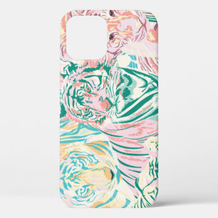 Pastel Color Tiger Art Muster Case-Mate iPhone Hülle