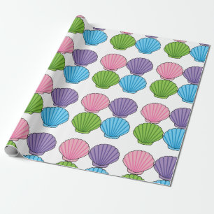 Pastel Colorful Seashell Pack Geschenkpapier