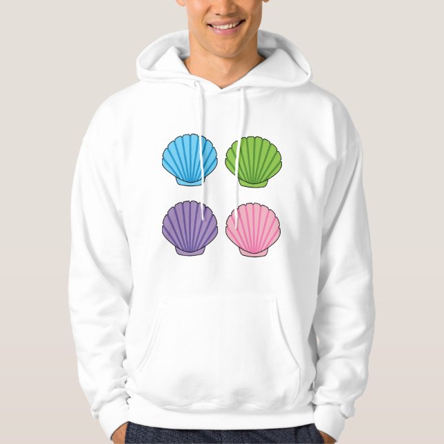 Pastel Colorful Seashell Pack Hoodie (Vorderseite)